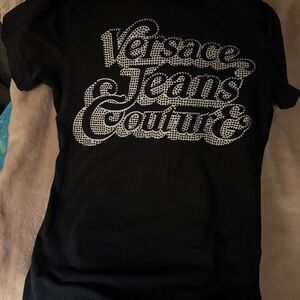 Versace Jeans Collection Black Graphic Tee